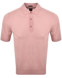 BOSS BUSINESS - Boss Extrafine Merino Wool Knit Polo - Lyst
