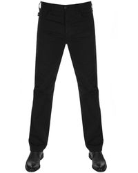 emporio armani j21 regular fit jeans black