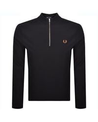 Fred Perry - Half Zip Long Sleeve Top - Lyst