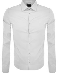 Armani - Emporio Logo Long Sleeve Shirt - Lyst