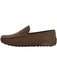 BOSS BUSINESS - Boss Noel Moccasin Shoes Dark - Lyst