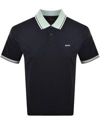 BOSS - Boss Blocks Polo Dark - Lyst