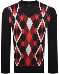 Lyle & Scott - Argyle Knitted Jumper - Lyst