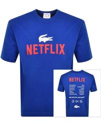 Lacoste - X Netflix Crew Neck Logo T Shirt - Lyst