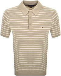 Tommy Hilfiger - Knit Striped Polo T Shirt - Lyst