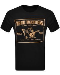 True Religion Buddha Logo T Shirt - Black