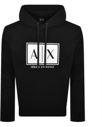 ARMANI EXCHANGE - Logo Hoodie - Lyst