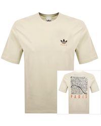 adidas Originals - Short Sleeve Paris T Shirt - Lyst