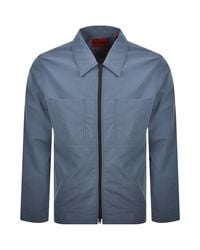 HUGO - Evalom Overshirt Jacket - Lyst