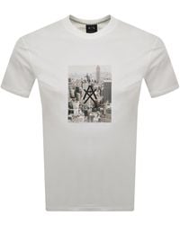 ARMANI EXCHANGE - Crew Neck T Shirt Off - Lyst