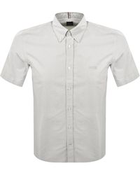BOSS BUSINESS - Boss Short Sleeve Liam Shirt Light - Lyst