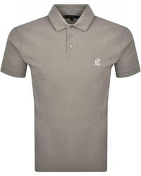 ARMANI EXCHANGE - Logo Polo T Shirt - Lyst