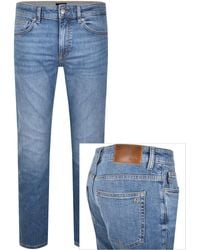 BOSS - Boss Delaware Slim Fit Jeans Mid Wash - Lyst
