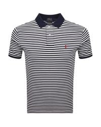 Ralph Lauren - Stripe Polo T Shirt - Lyst