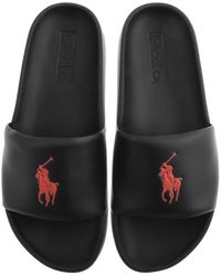 ralph lauren slippers black