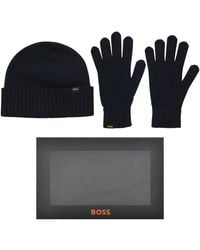 BOSS - Boss Kalipso Beanie And Gloves Gift Set - Lyst