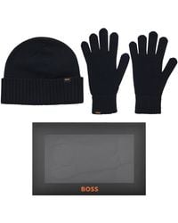 BOSS - Boss Kalipso Beanie And Gloves Gift Set - Lyst