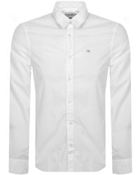 Calvin Klein - Long Sleeve Slim Fit Shirt - Lyst