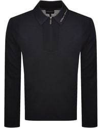 Armani - Emporio Knit Polo Jumper - Lyst