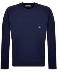 Vivienne Westwood Raglan Logo Sweatshirt for Men gym and workout clothes Sweatshirts Mens Clothing Activewear 