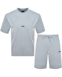 HUGO - T Shirt And Short Set Open - Lyst