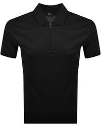 BOSS BUSINESS - Boss H Paras 50 Quarter Zip Polo - Lyst
