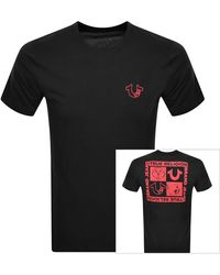 True Religion - Multi Logo Square T Shirt - Lyst