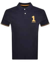Hackett - Modern Number Heritage Polo T Shirt - Lyst