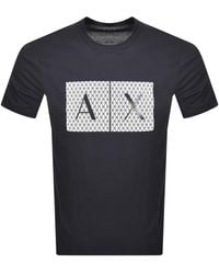 ARMANI EXCHANGE - Crew Neck Logo T Shirt - Lyst
