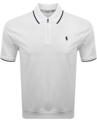 Ralph Lauren - Stretch Mesh Zip Polo - Lyst