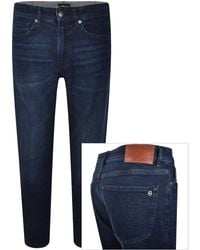 BOSS - Boss Onyx Slim Tapered Fit Dark Wash Jeans - Lyst
