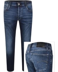 G-Star - G-Star 3301 Slim Fit Jeans Dark Wash - Lyst