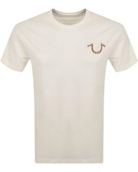 True Religion - Embroidered Logo T Shirt - Lyst