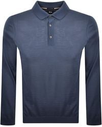 BOSS BUSINESS - Boss Lancione Merino Wool Knit Polo - Lyst