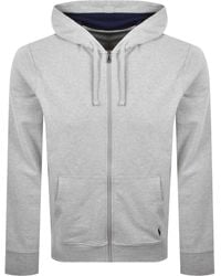Ralph Lauren - Full Zip Hoodie Heather - Lyst