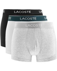 Lacoste - Underwear 3 Pack Trunks - Lyst