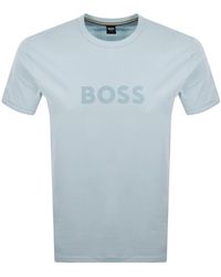 BOSS BUSINESS - Boss Beachwear Logo T Shirt Light - Lyst