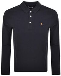 Farah - Farah Blanes Long Sleeve Polo T Shirt - Lyst