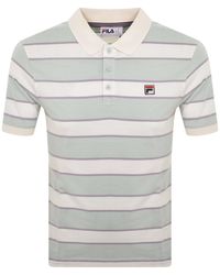 Fila - Edmond Stripe Polo T Shirt Off - Lyst