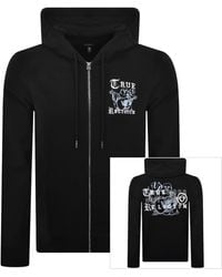 TRUE RELIGION - Logo Zip Hoodie - Lyst