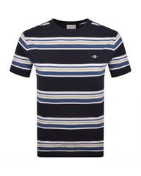 GANT - Multistripe T Shirt Evening - Lyst