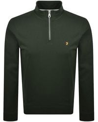 Farah - Farah Arnold Quarter Zip Sweatshirt - Lyst