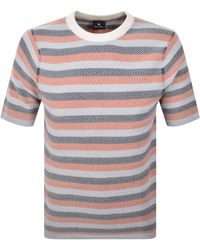 Paul Smith - Knit Stripe T Shirt - Lyst