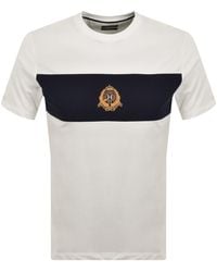 Hackett - Heritage Crest Panel T Shirt Old - Lyst