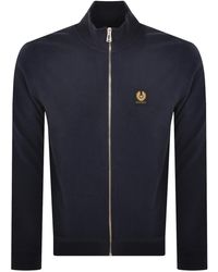 Belstaff - Full Zip Sweatshirt Dark Ink - Lyst