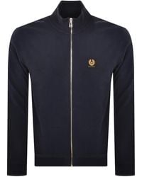 Belstaff - Full Zip Sweatshirt Dark Ink - Lyst