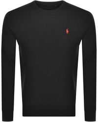 Ralph lauren half zip waffle knit jumper Clearance
