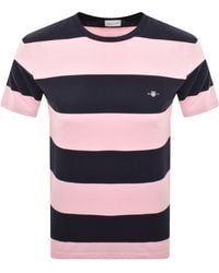 GANT - Bar Stripe T Shirt - Lyst