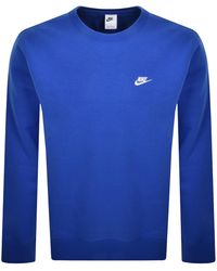 Nike - Crew Neck Club Sweatshirt - Lyst
