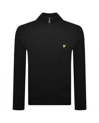 Lyle & Scott - Quarter Zip Knitted Jumper - Lyst